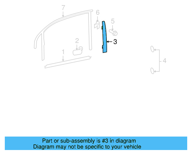 Door Applique 1K5-837-902-D-03C - View 6