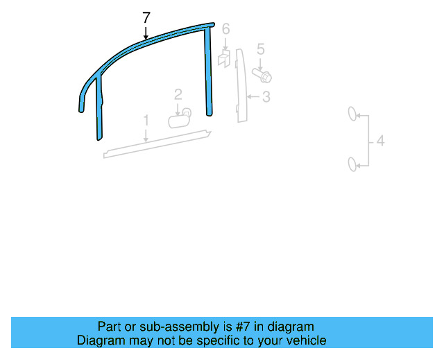 Frame Molding 1K5-837-644-B - View 4