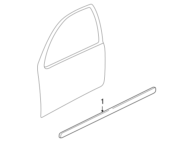 Body Side Molding (Unpainted) 1j4853516ggru