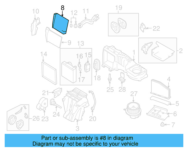 Heater Core 1K0-819-031-D - View 26