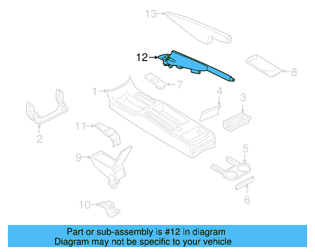 Parking Brake Control 8D0-711-303-F - View 3