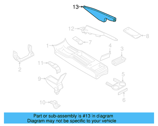 Park Brake Handle Cover 3B0-711-461-C-9EX - View 3