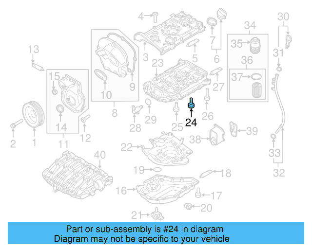 Upper Oil Pan Bolt N-912-112-01