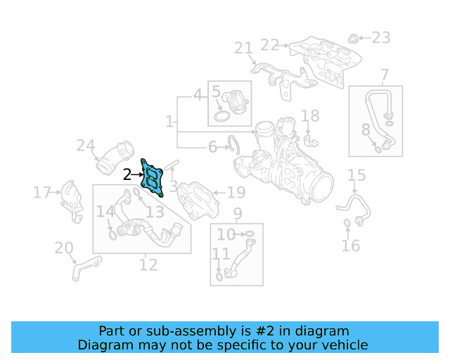 Gasket 06L-253-039 - View 16