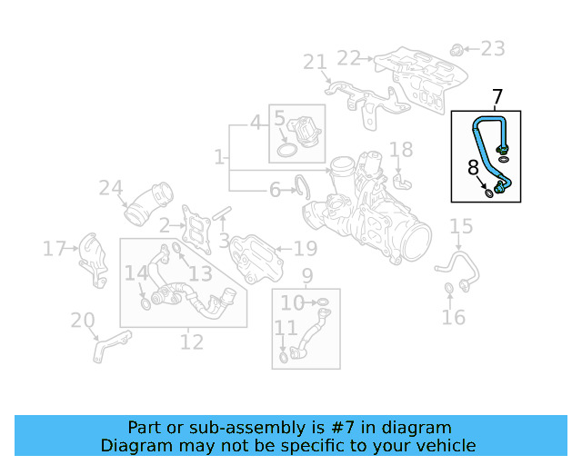 Oil Return Line 06K-145-735-L - View 9