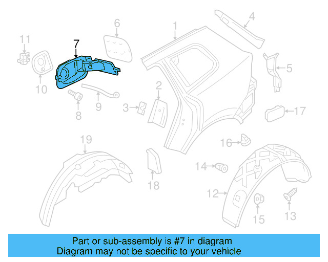 Retainer 7P6-809-857-A - View 3