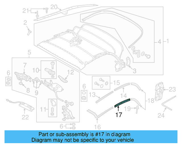 Roof Weather 5C3-871-362 - View 3