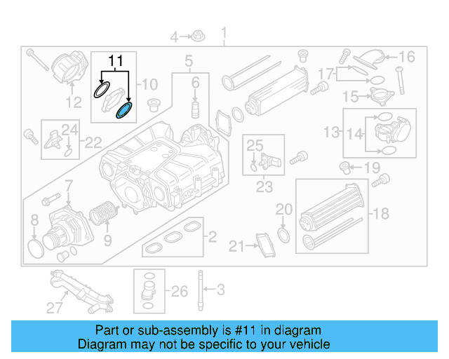 Throttle Valve Seal 059-145-865 - View 16
