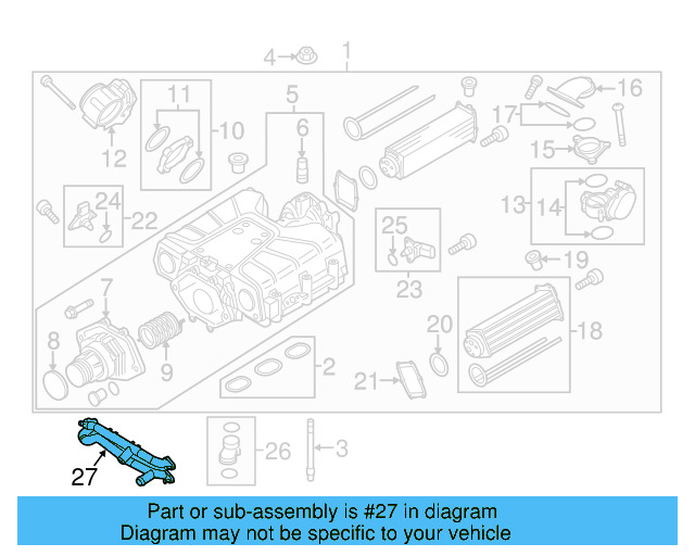 Water Inlet 06E-121-083-N - View 3