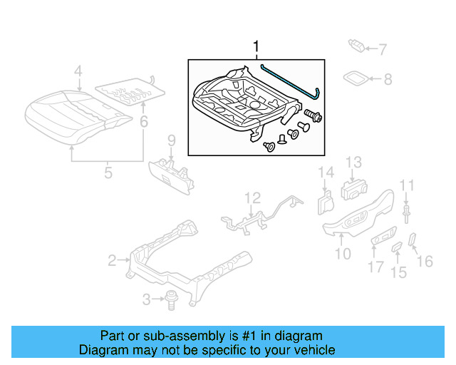 Cushion Frame 8K0-881-158 - View 14