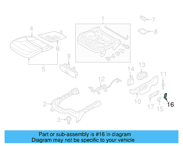 Knob 7P6-959-816-A-QWA - View 10