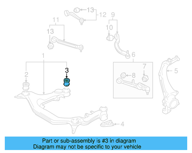 Engine Cradle Front Bushing 8D0-399-415-E - View 16