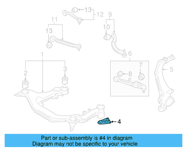 Engine Cradle Support 8D0-399-541-D - View 3