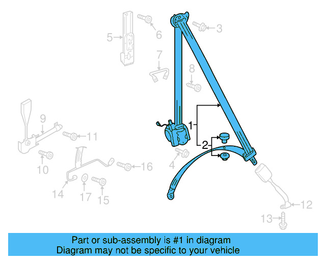 Lap & Shoulder Belt 5GM-857-706-E-RAA