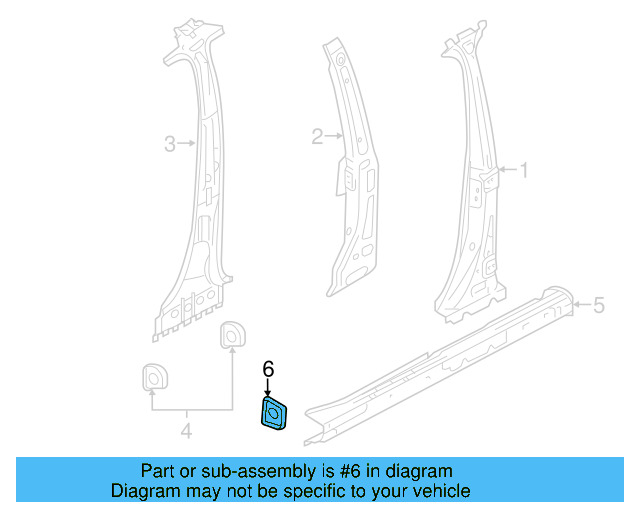 Filler Plate 7P6-809-342 - View 5