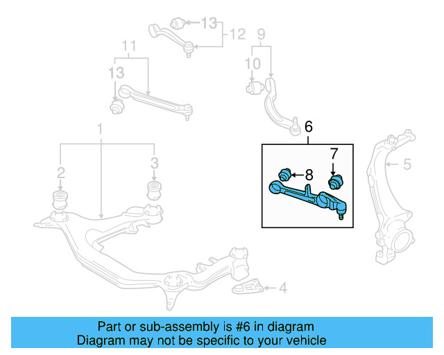 Lower Control Arm 4B0-407-151 - View 3
