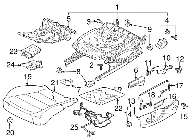 Adjust Handle Retainer Clip 1K0-881-449 - View 36