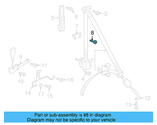 Head Air Bag Bolt WHT-004-633 - View 9