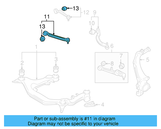 Ft Upper Control Arm 8E0-407-505-A - View 3