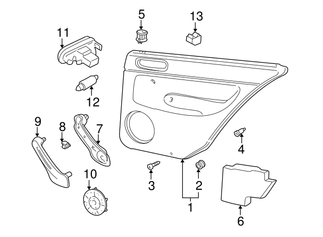 Door Trim Panel Screw N-908-298-03 - View 11