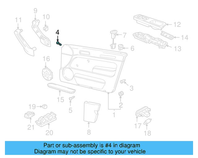 Door Trim Panel Screw N-901-575-02 - View 6