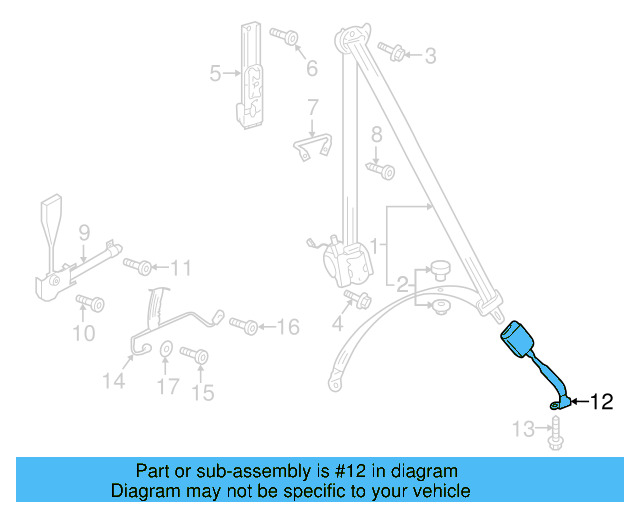 Buckle End 5GM-857-755-A-YLZ