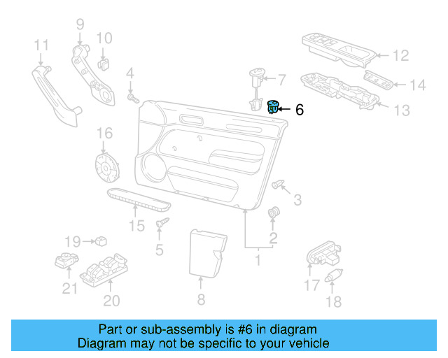 Lock Knob Guide 3B0-867-109-01C - View 17