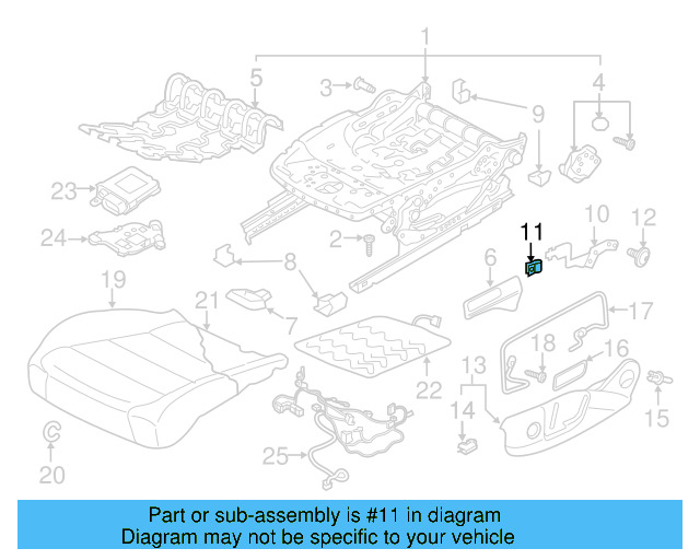 Adjust Handle Retainer Clip 1K0-881-449 - View 39