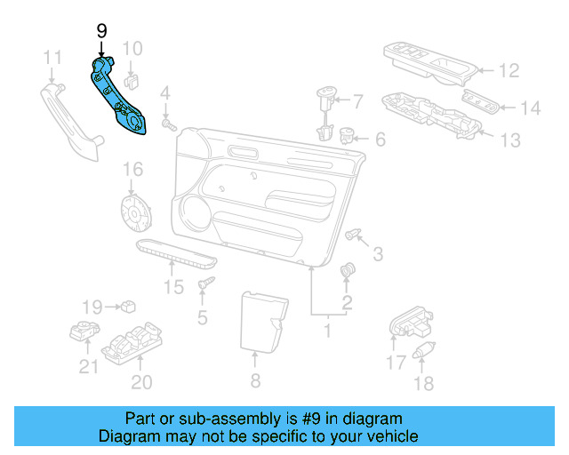Grip Handle 1J0-867-180-B-7DE