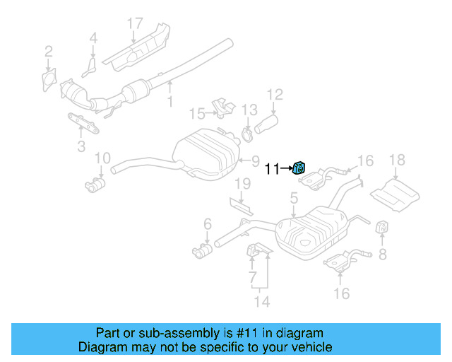 Muffler & Pipe Retainer Ring 8D0-253-147-E - View 8