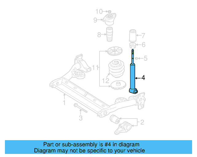 Suspension Shock Absorber 3B0-413-031-R - View 9