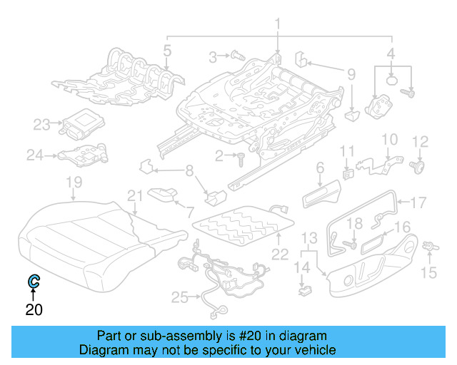 Seat Cover Retainer Clip N-108-676-01 - View 6