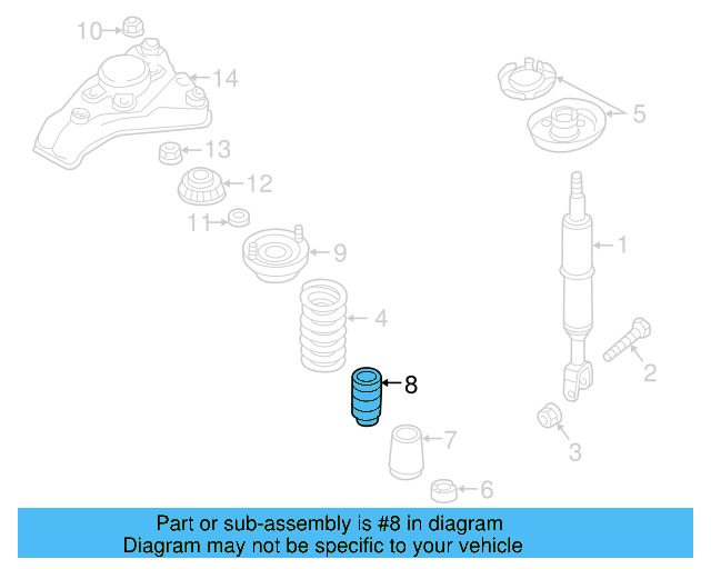 Bumper 8D0-412-131-F - View 3