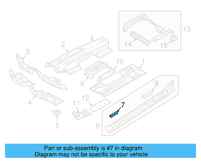 Sill Reinforcement 5Q0-802-307 - View 9