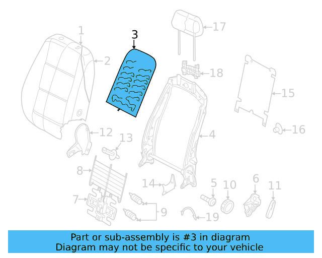 Seat Back Frame Screw WHT-002-796 - View 4