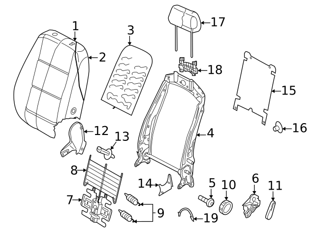 Seat Back Panel 3CN-881-989