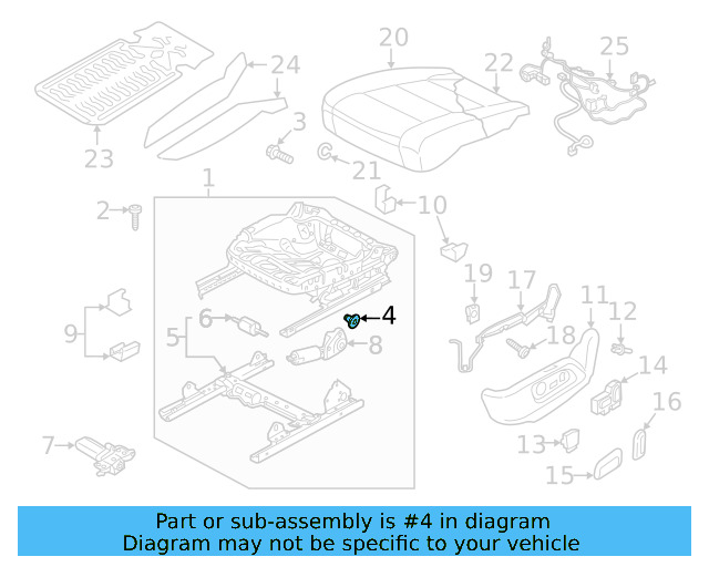 Cushion Frame Hardware Kit 8S8-898-040 - View 6