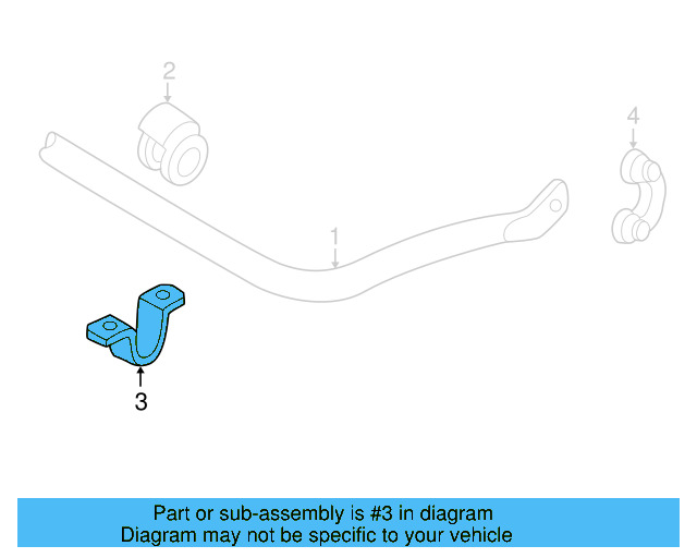 Stabilizer Bar Bracket 4D0-411-336-G - View 4