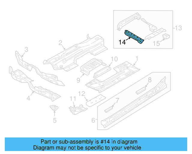 Seat Support 5QE-802-225 - View 5