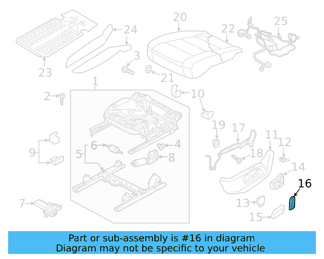 Knob 7P6-959-817-A-QWA - View 12