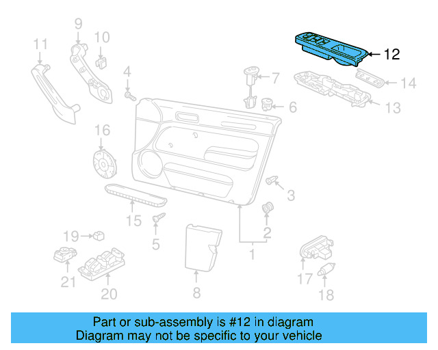 Switch Bezel 1J3-867-171-A-NPX