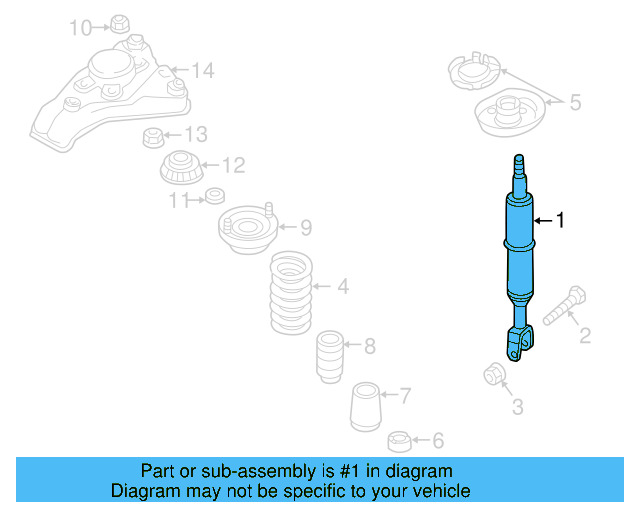 Suspension Shock Absorber 3B0-413-031-R