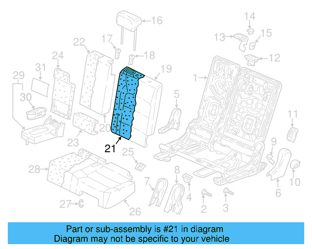 Seat Back Pad 5NN-885-775-B - View 4