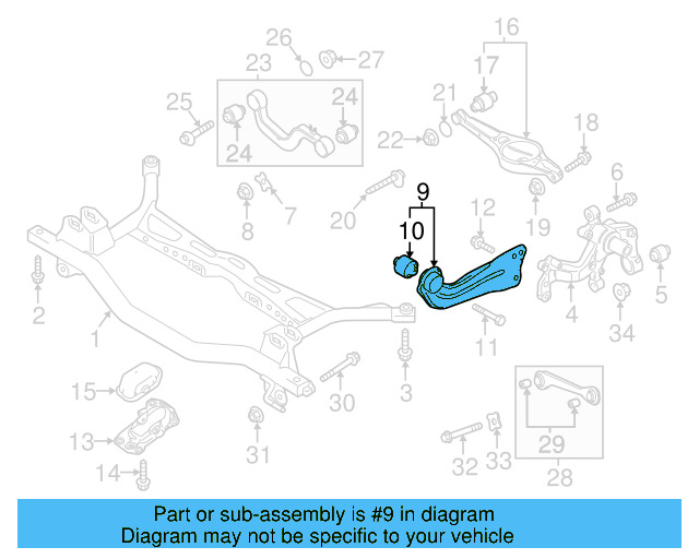 Trailing Arm 1K0-505-224-K - View 12