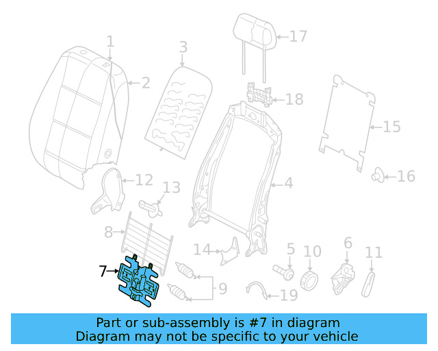 Lumbar Support 3QF-881-879-A - View 4