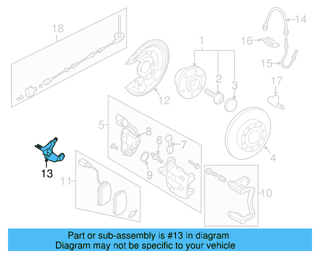 Bracket 3C0-615-375-A - View 5