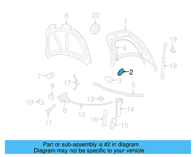 Hood Bumper 357-827-500-A - View 7
