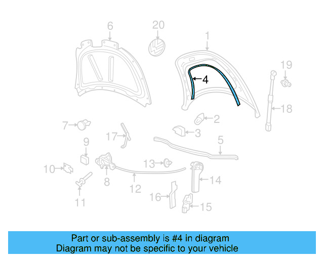 Front Seal 1C0-823-707-A - View 4