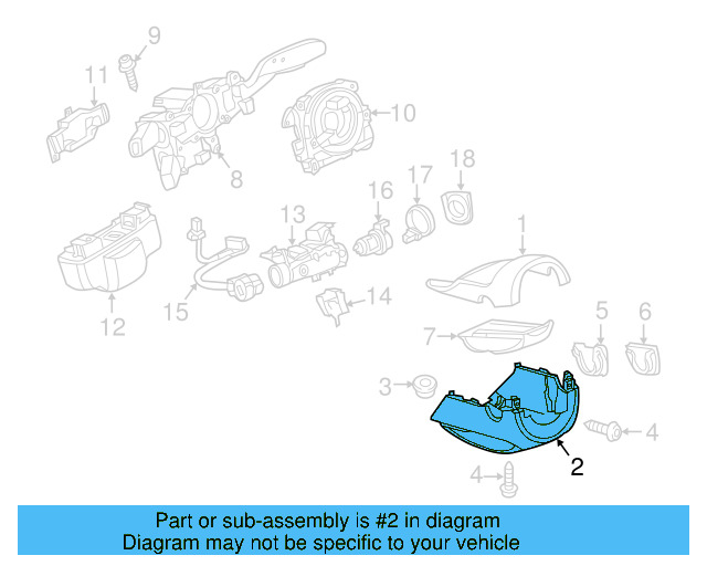 Lower Column Cover 5G0858566H82V - View 7