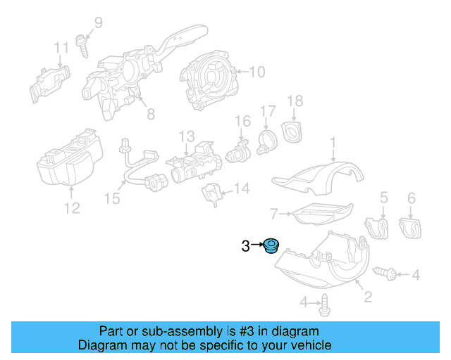 Lower Column Cover Bushing 5G0-857-515 - View 9